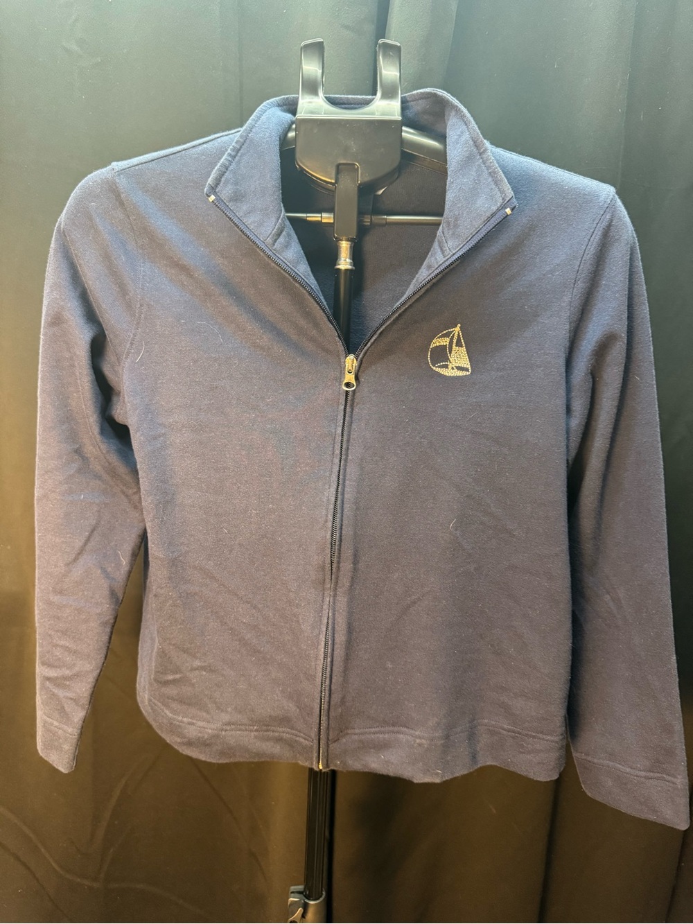 Koret Navy Full-Zip Jacket with Gold Sail Logo